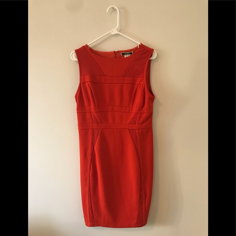 Orange day to night shift dress